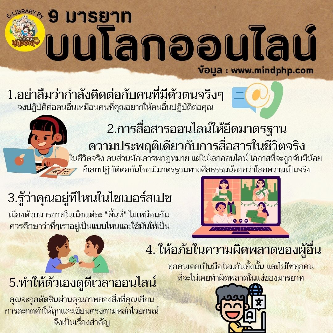 9 มารยาทบนโลกออนไลน์ ที่วัยเก๋าควรรู้